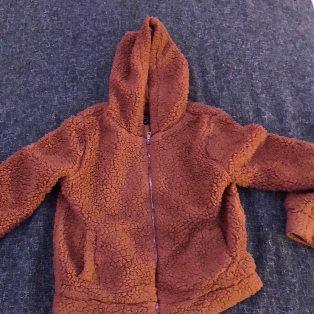 Orange Actove USA Teddy Jacket